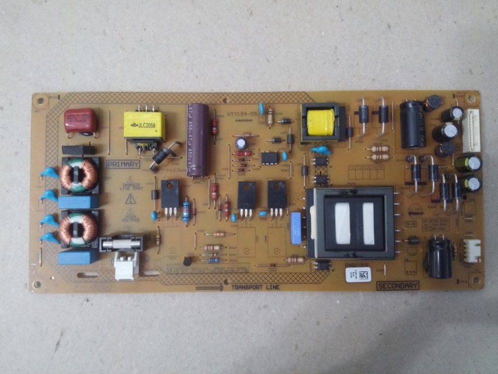 VTY194-05, ZGP140438 BEKO B40-LB-5433 MODEL LED TV 40" POWER BOARD 