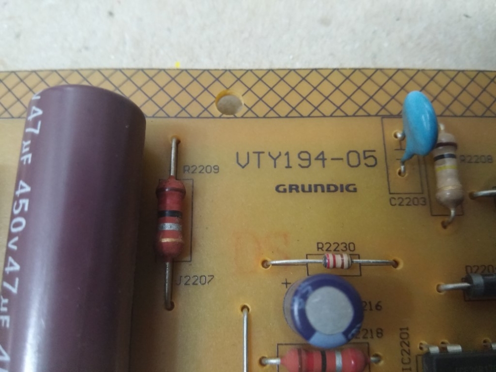 VTY194-05, ZGP140438 BEKO B40-LB-5433 MODEL LED TV 40" POWER BOARD 
