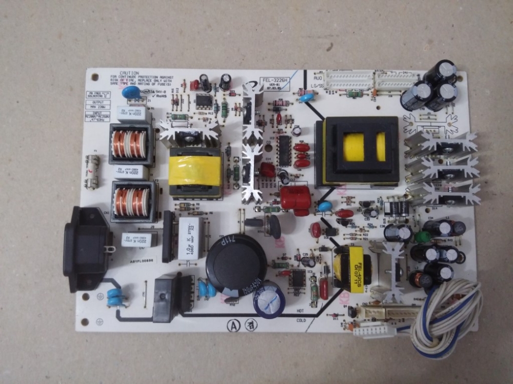 FEL-3226H VER 01, A81FL00596 DAEVOO DLT-32U1 MODEL LCD TV 32" POWER BOARD 