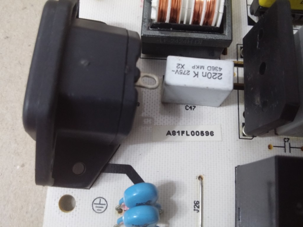 FEL-3226H VER 01, A81FL00596 DAEVOO DLT-32U1 MODEL LCD TV 32" POWER BOARD 