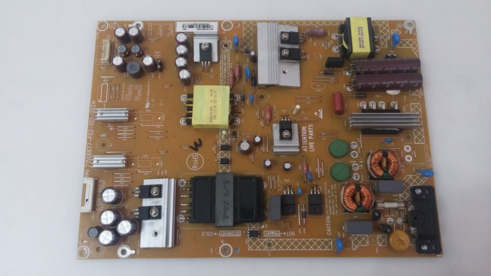 715G6677-P02-001-002H, PLTVEP351XAL9 PHILIPS 40PUK6400-12 MODEL LED TV 40" POWER BOARD 