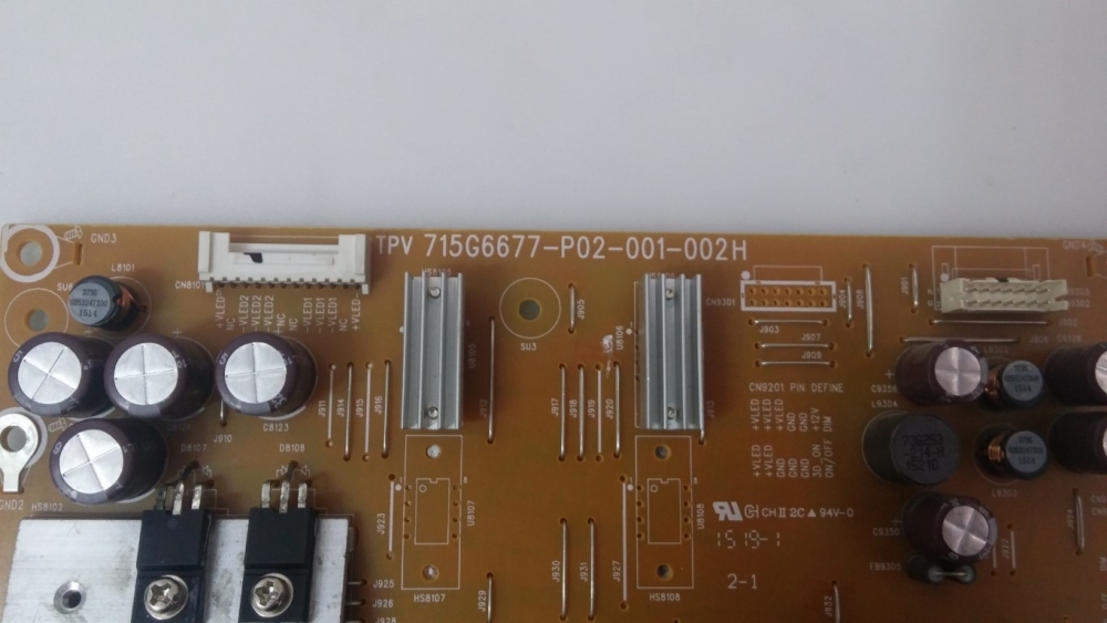 715G6677-P02-001-002H, PLTVEP351XAL9 PHILIPS 40PUK6400-12 MODEL LED TV 40" POWER BOARD 