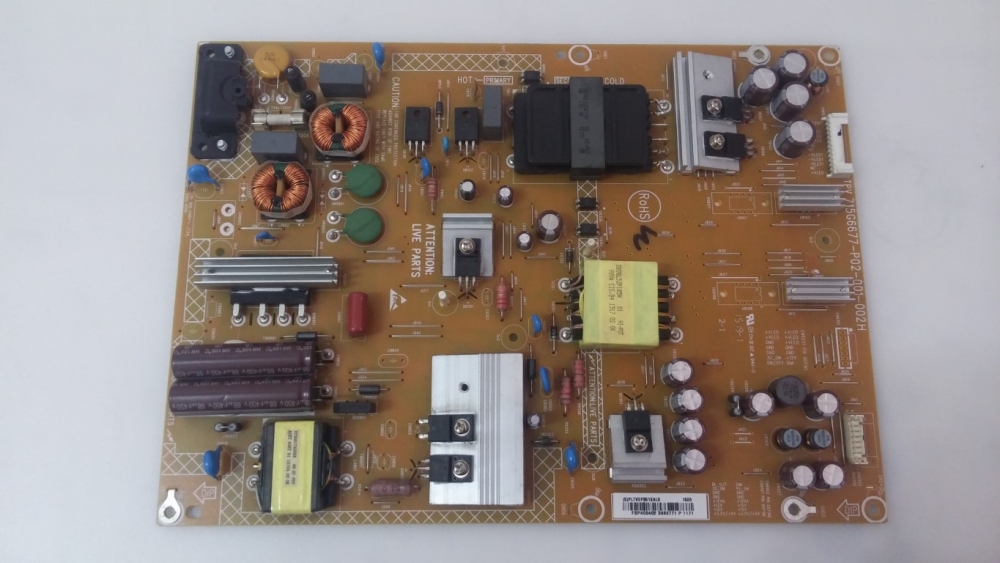 715G6677-P02-001-002H, PLTVEP351XAL9 PHILIPS 40PUK6400-12 MODEL LED TV 40" POWER BOARD 