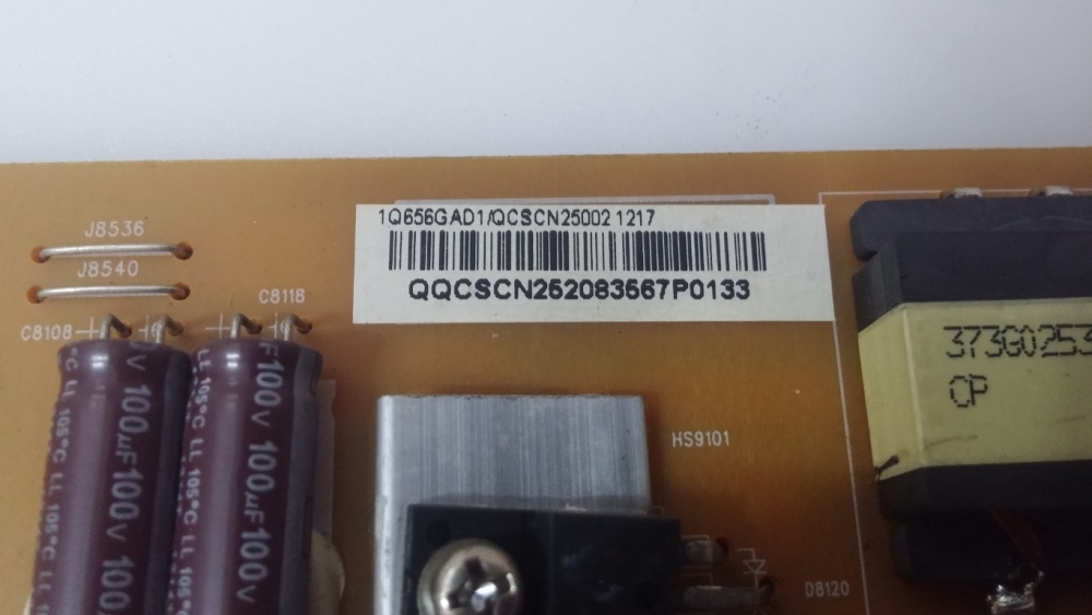 715G5246-P01-000-002S, 1Q656GAD1  PHILIPS 42PFL3507K-02 MODEL LED TV 42" POWER BOARD 