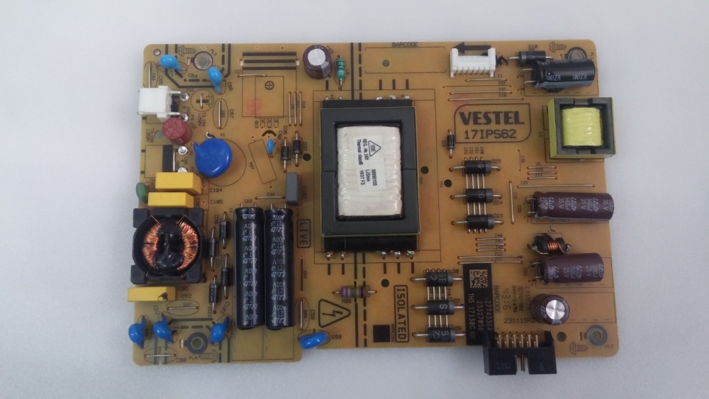 17IPS62, 231115R2, 27743364  REGAL 32R4011H MODEL LED TV 32" POWER BOARD 