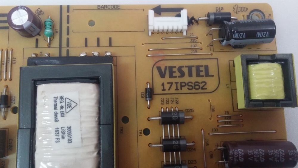 17IPS62, 231115R2, 27743364  REGAL 32R4011H MODEL LED TV 32" POWER BOARD 