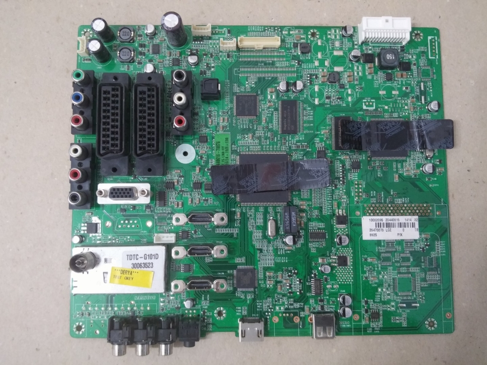 17MB35-1, V2 020708, 440616, 10062095, 20440615, 26470076 VESTEL 32PF6011 MODEL LCT TV 32" ANAKART 
