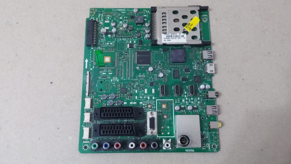 17MB65-1 V.2, 130611, 23008915, 23008916, 26796838 VESTEL DESIGN 42PF6113 MODEL LED TV 42" ANAKART