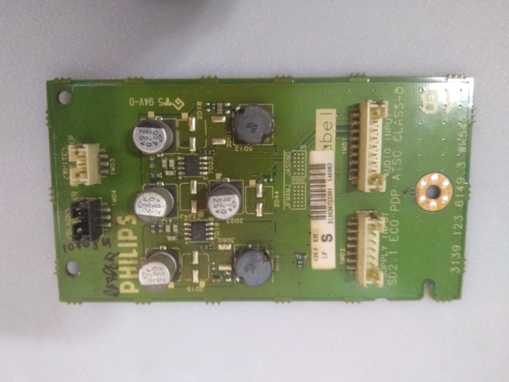3139 123 61493  PHILIPS 42PF5331-10 MODEL PLAZMA TV 42" AUDİO BOARD 