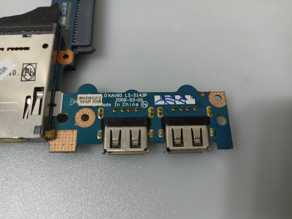 455NOMBOL0112 ACER ASPİRE ONE D250-1BK MODEL NOTEBOOK USB PORT KART