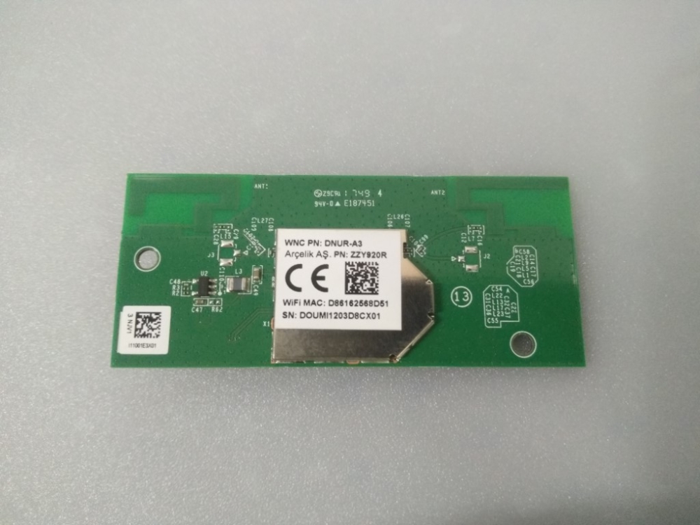 48DNUR80.0GA, ZZY920R BEKO B43L 6760 5B MODEL LED TV 43" WİFİ BOARD