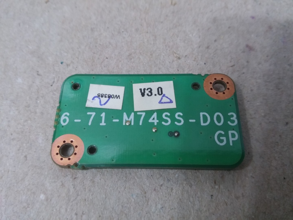 6-71-M74SS-D03  CASPER, EXPER M765S MODEL NOTEBOOK POWER BUTON KART