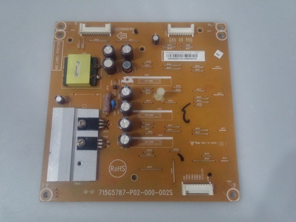 715G5787-P02-000-002S, DSIM020012313699N0315 PHILIPS 40PFL4508K-12 MODEL LED TV 40" LED DRİVER BOARD 