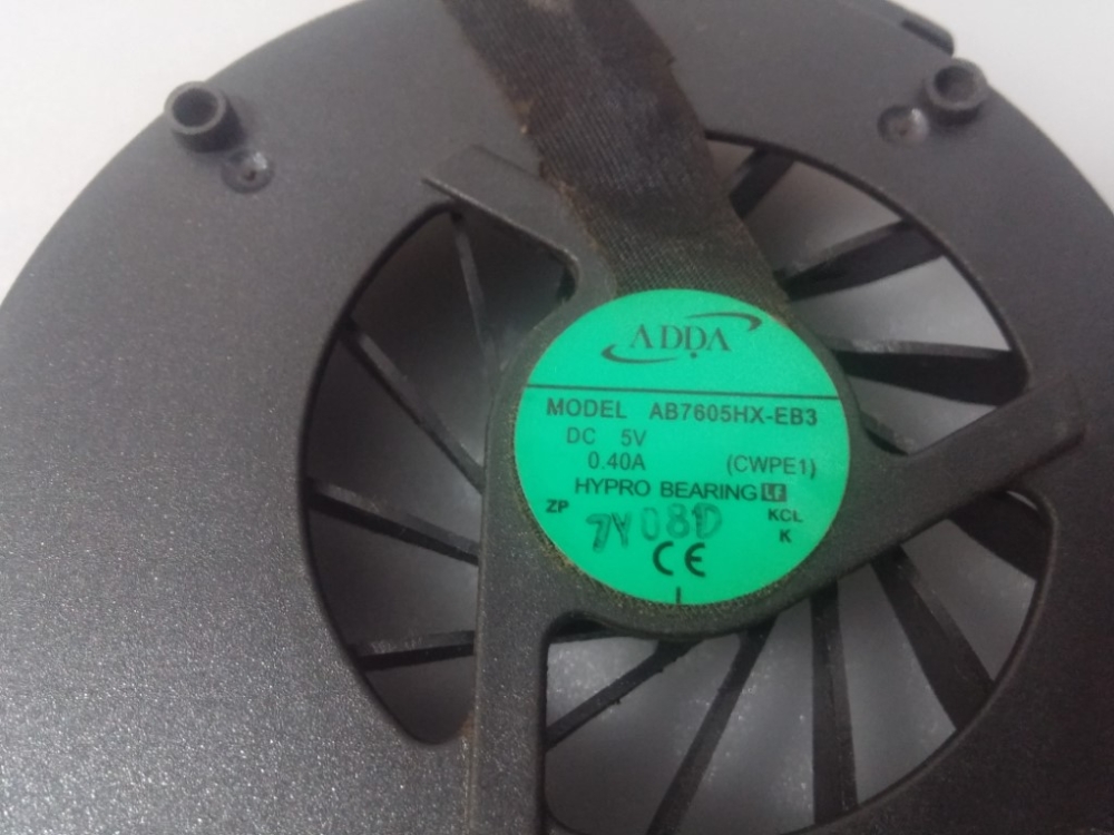 AB7605HX-EB3 PACKARD BELL QUANTA PE1 MODEL NOTEBOOK CPU FAN 