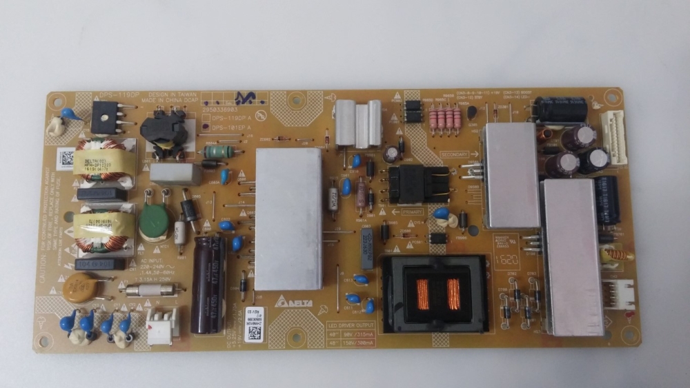 DPS-119DP, DPS-101EP A, ZHW910R  BEKO B40-LB-5533 MODEL LED TV 40" POWER BOARD 