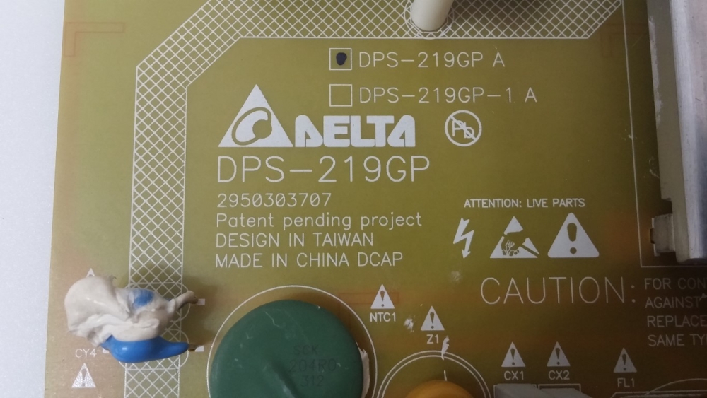 DPS-219GP A, 2950303707 BEKO B47-LW-9377 MODEL LED TV 47" POWER BOARD 