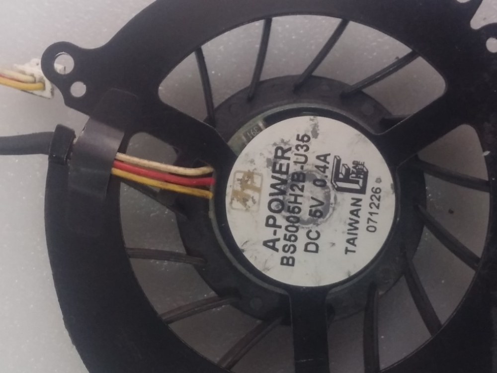 BS5005H2B-U35 CASPER NIRVANA M54SR MODEL NOTEBOOK CPU FAN 