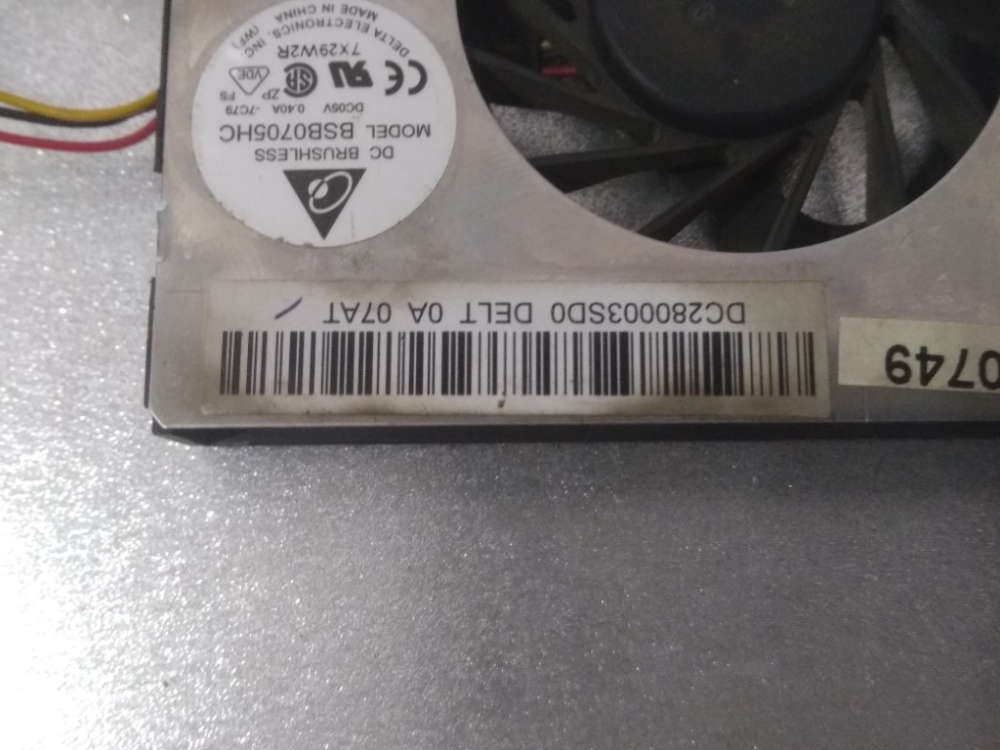 BSB0705HC BEKO BNB 573 A SR MODEL NOTEBOOK CPU FAN 