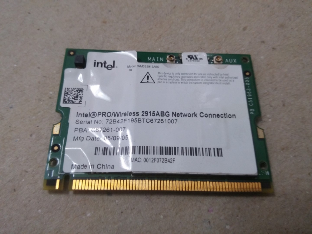 C67261-007 İNTEL 2915ABG MODEL WİFİ BOARD