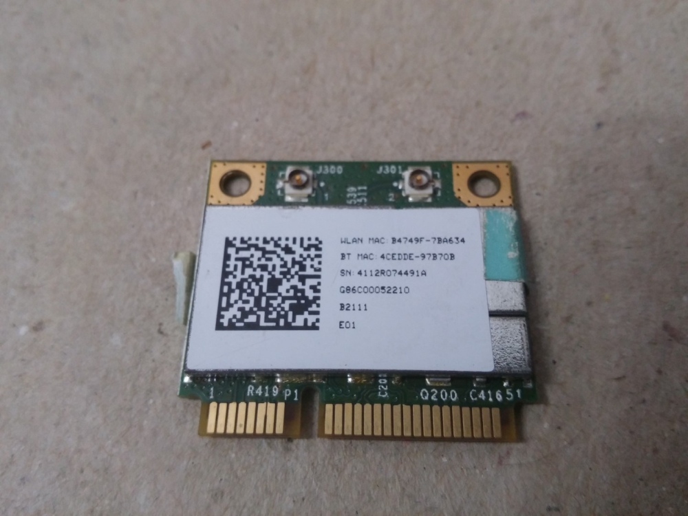 CCAB09LP5110T7  BROADCOM BCM94313HMGB MODEL WİFİ BOARD 