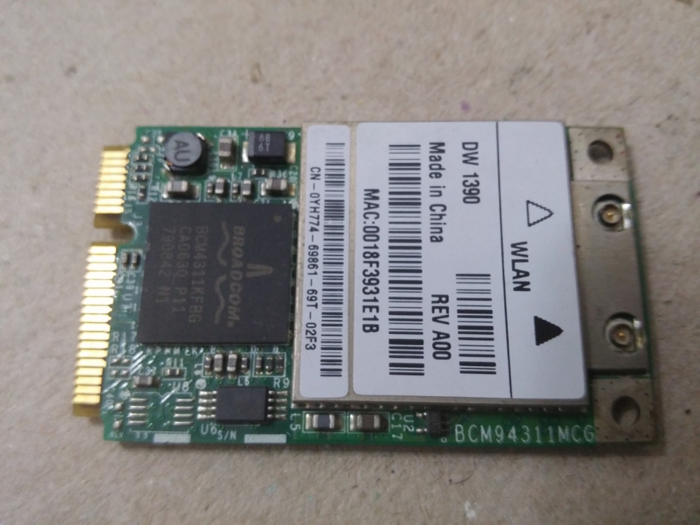 CCS094LP0071  BROADCOM BCM94311MCG MODEL WİFİ BOARD