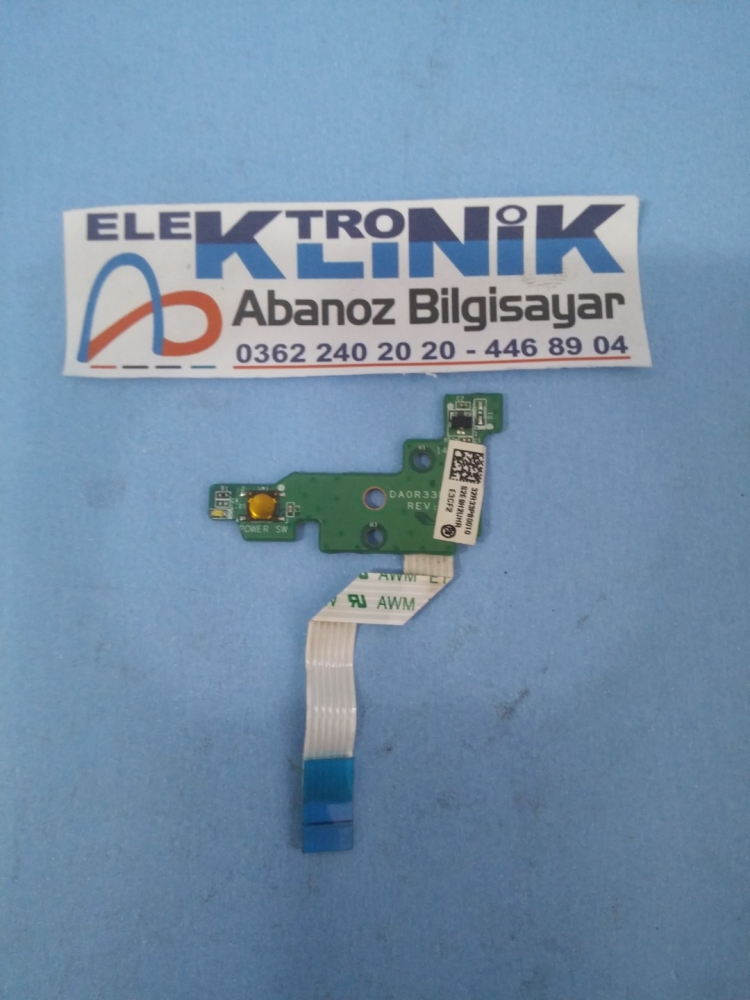 DAOR33PB6E0  HP PAVİLİON G6-2277ET   MODEL NOTEBOOK POWER BUTON KART 