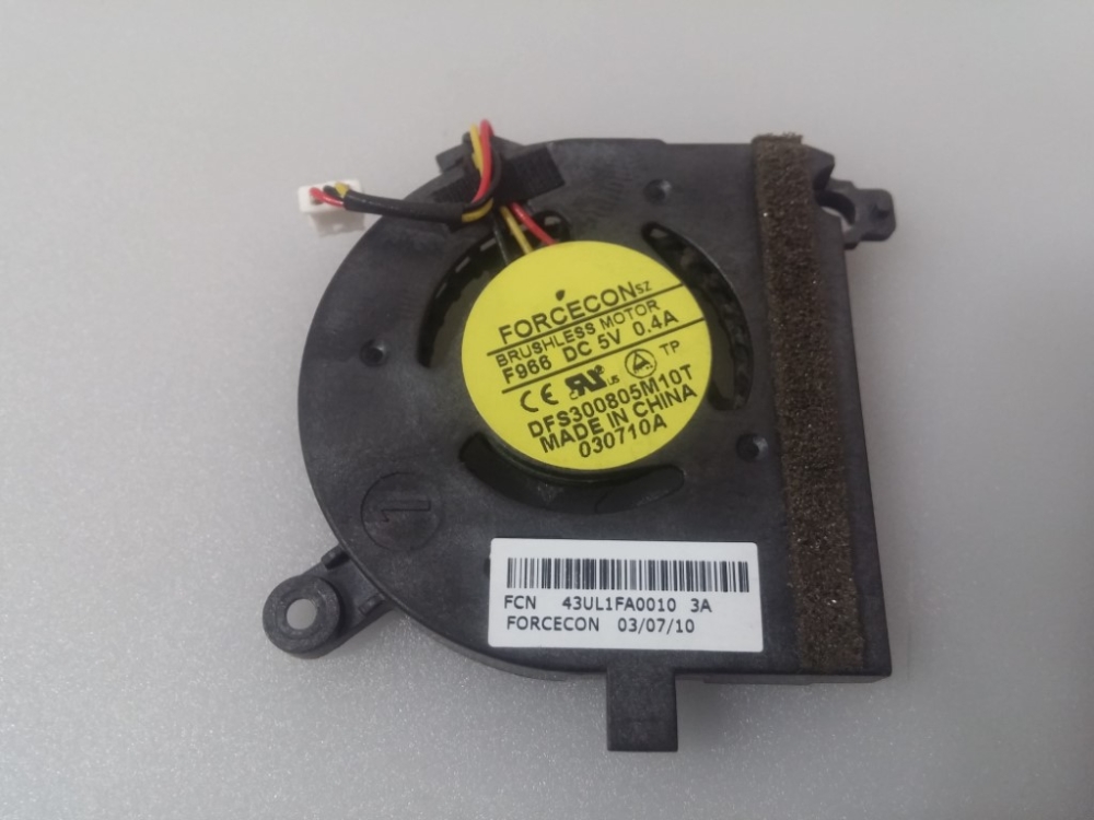 DFS300805M10T, 43UL1FA0010 LG LGX13 MODEL NETBOOK CPU FAN 