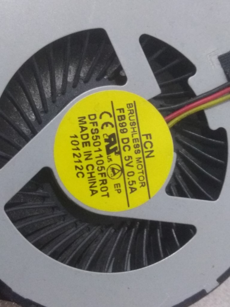 DFS501105FR0T  TOSHIBA SATELLITE C855-1R4 MODEL NOTEBOOK CPU FAN 