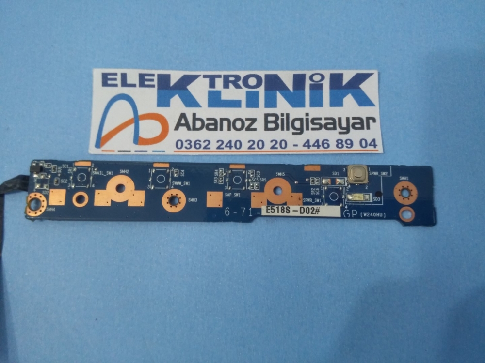 E518S-D02  EXPER W258HU  MODEL NOTEBOOK POWER BUTON KART