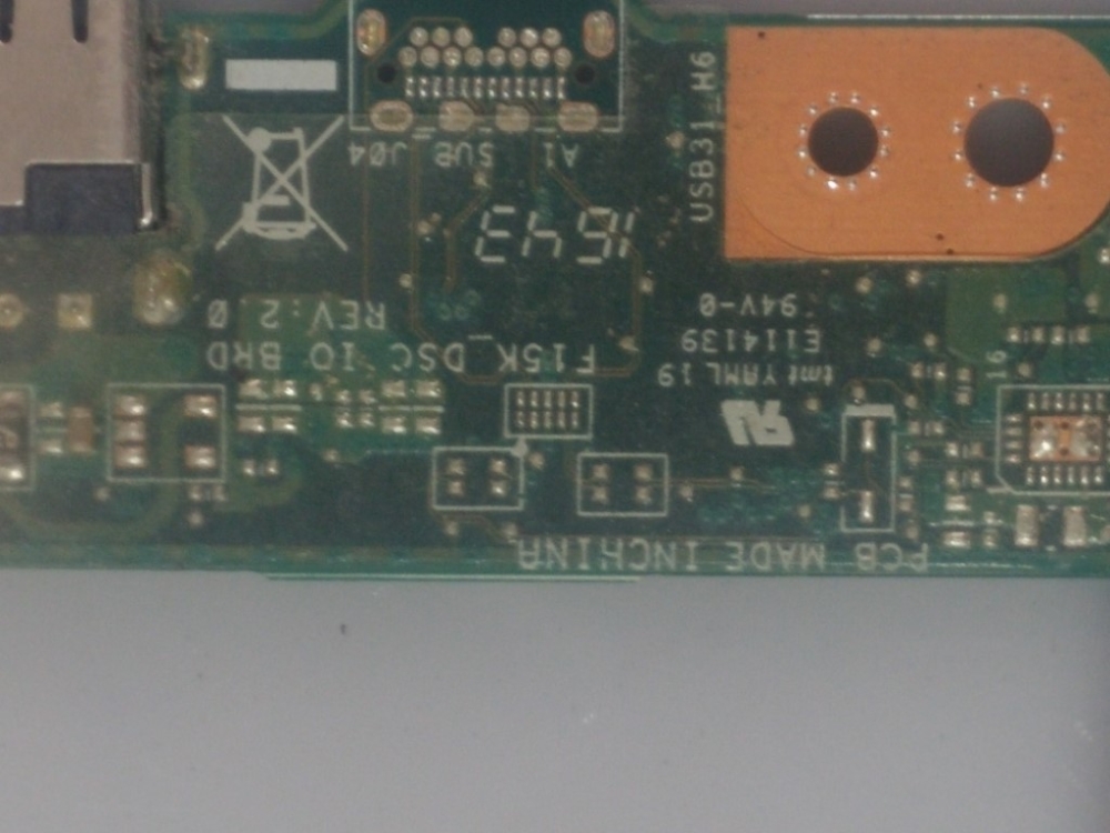 F15K_DSC, E114139 CASPER NIRVANA F600 MODEL NOTEBOOK USB SOKET KART 
