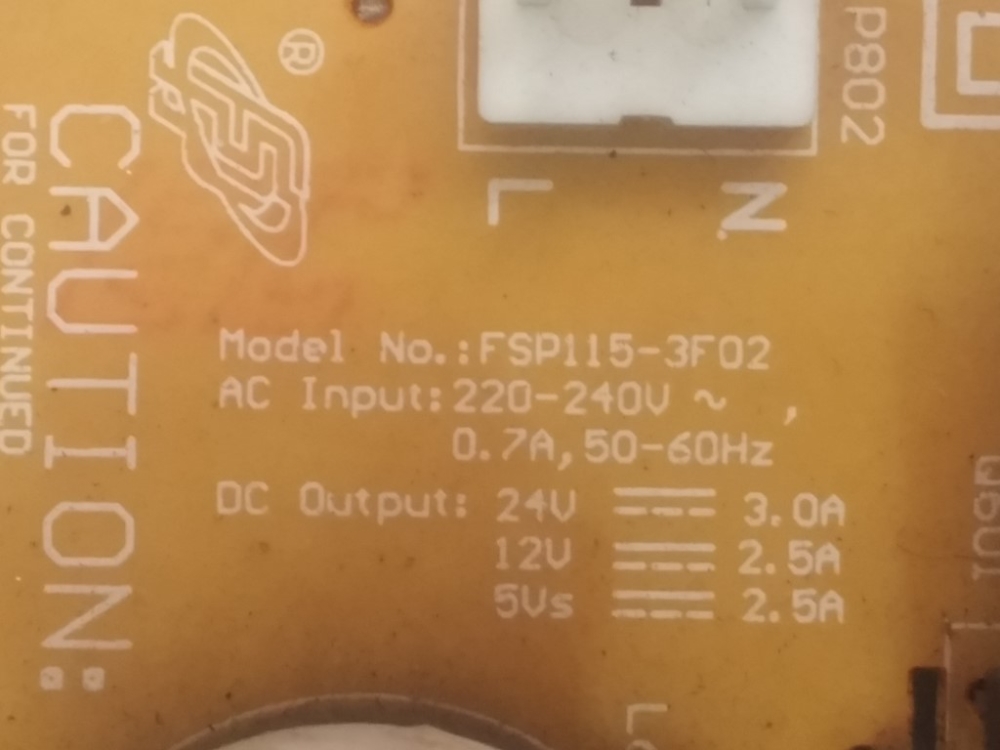 FSP115-3F02 GRUNDİG G32-LCH-0B MODEL LCD TV 32" POWER BOARD