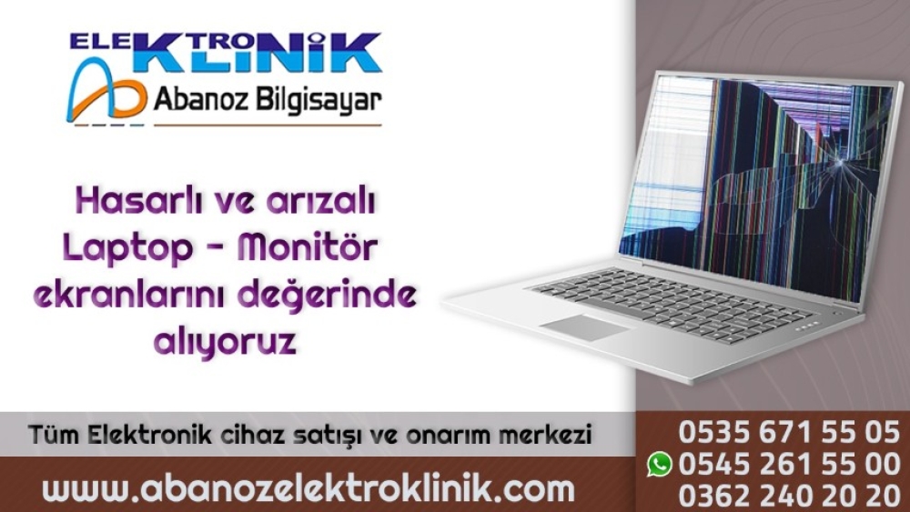 HASARLI VE ARIZALI LAPTOP-MONİTÖR EKRANLARINI DEĞERİNDE ALIYORUZ