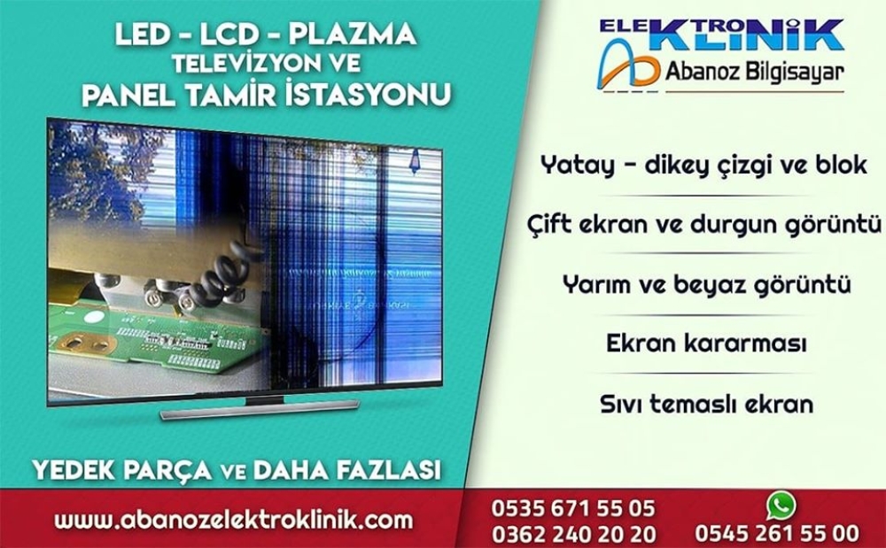LED & LCD & PLAZMA TELEVİZYON VE PANEL TAMİR İSTASYONU