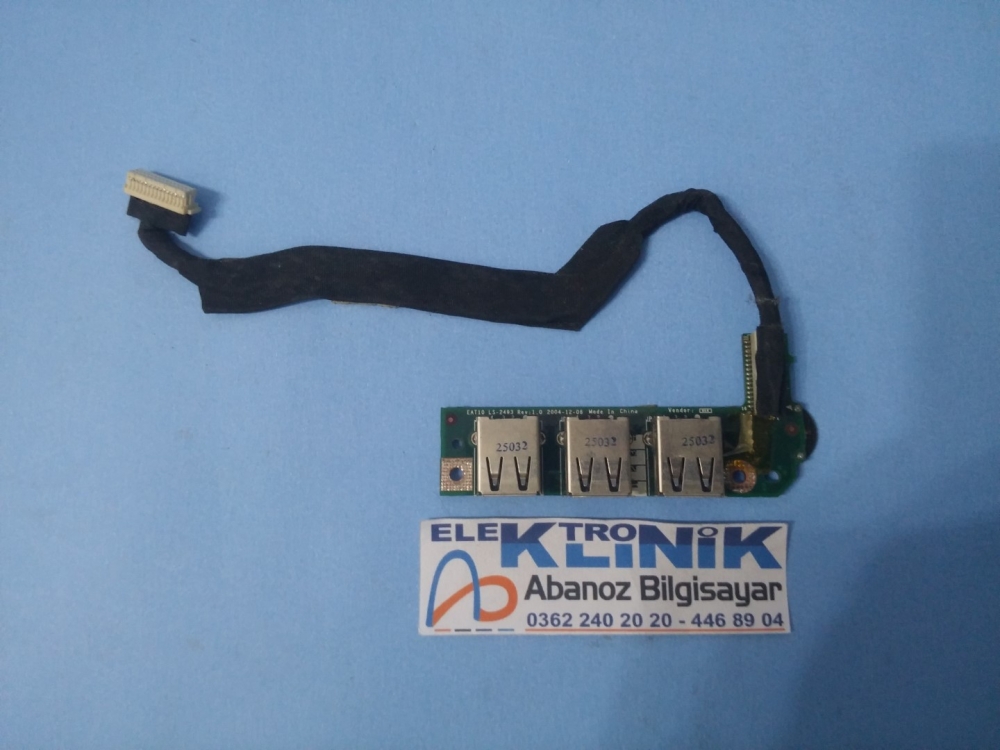 LS-2493  TOSHIBA SATELLITE A80-A3 MODEL NOTEBOOK USB PORT KART