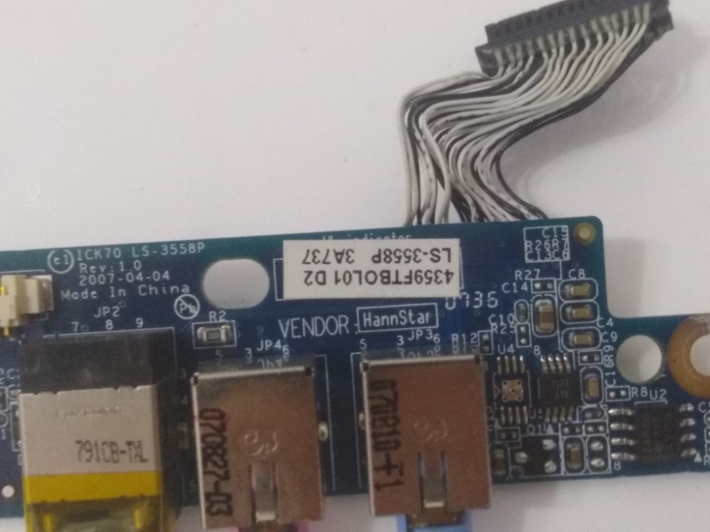 LS-3558P ACER ASPİRE 7520 MODEL NOTEBOOK SES SOKET KART 