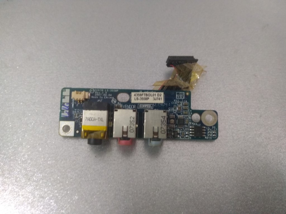 LS3558P ACER ASPİRE 7520G MODEL NOTEBOOK SES SOKET KART 