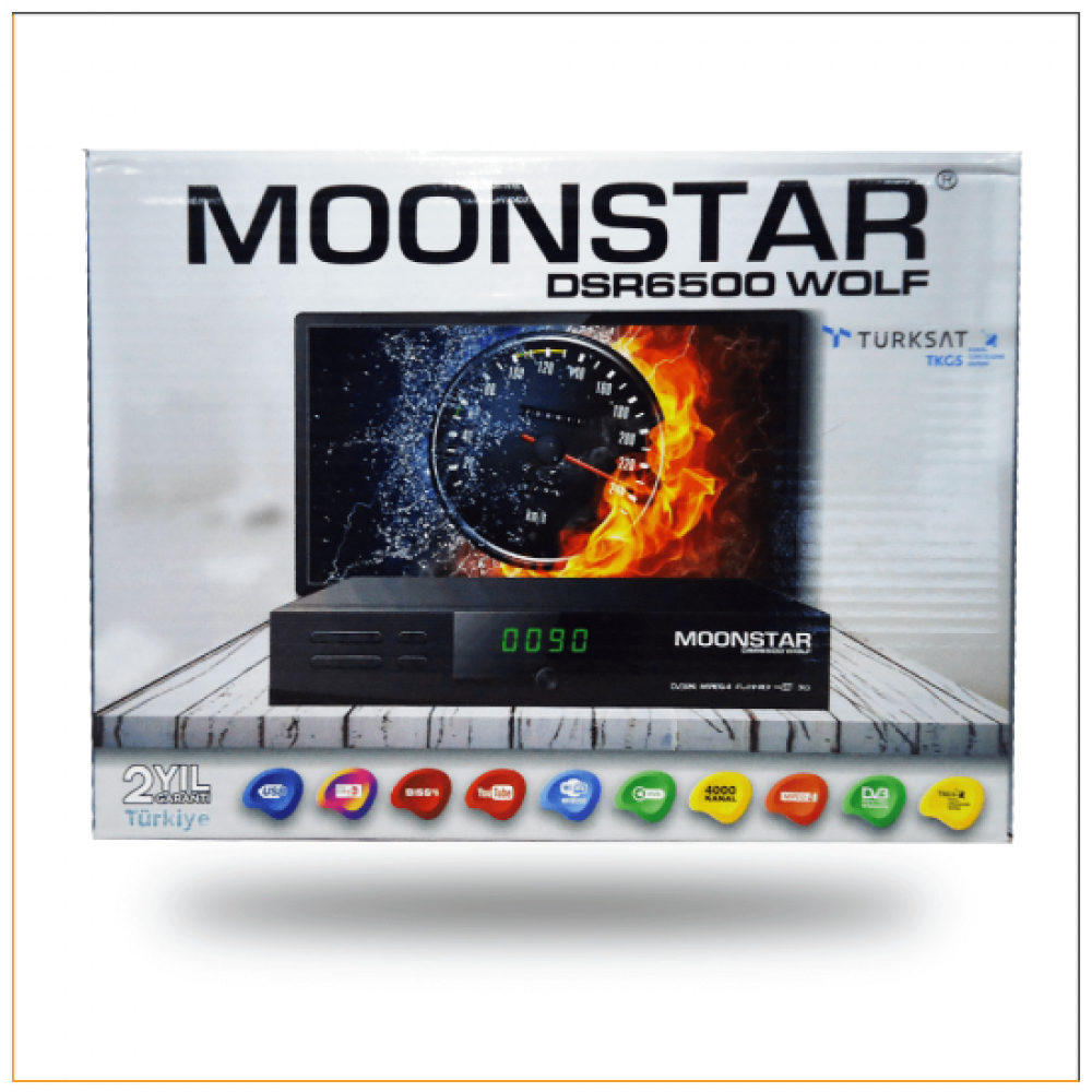 MOONSTAR DSR-6500 WOLF HD UYDU ALICISI