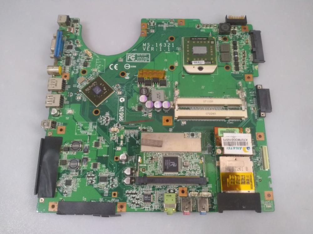MS-16321 VER:1.1, 0019DB3DF159 MSI MS-1632 MODEL NOTEBOOK ANAKART 