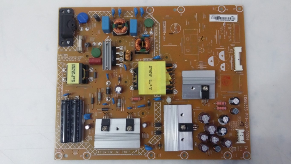 715G6353-P01-000-002H, ADTVD1210AB9 PHILIPS 42PFK6309-12 MODEL LED TV 42" POWER BOARD