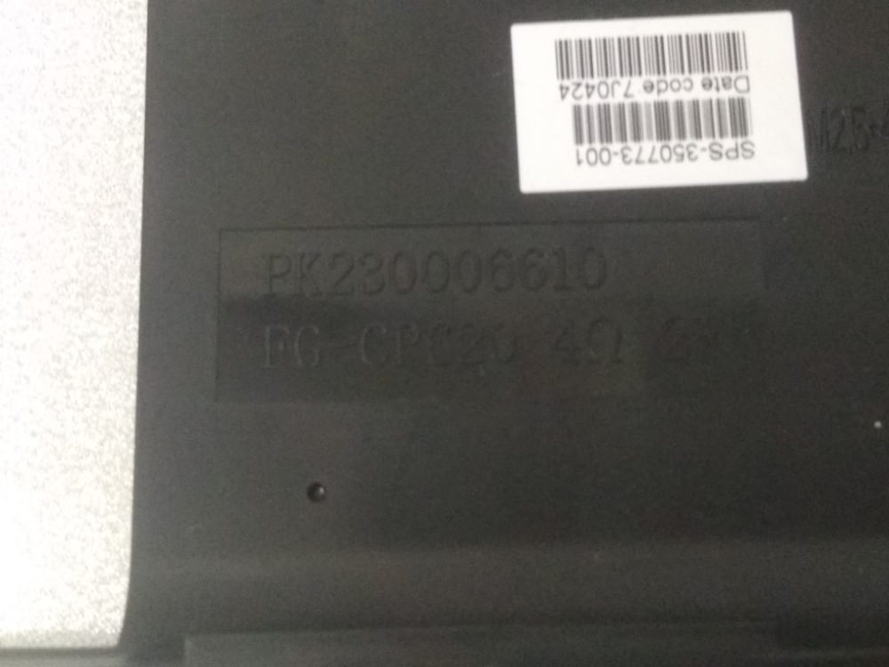 PK230006610 HP COMPAQ PP2210 MODEL NOTEBOOK HOPARLÖR 