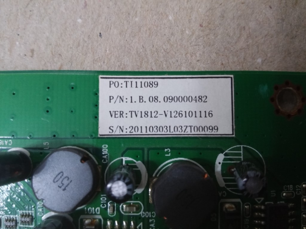 SZTHTFTV1812 V1.1 SABA 40UZ7000 MODEL LCD TV 40" DİJİTAL BOARD