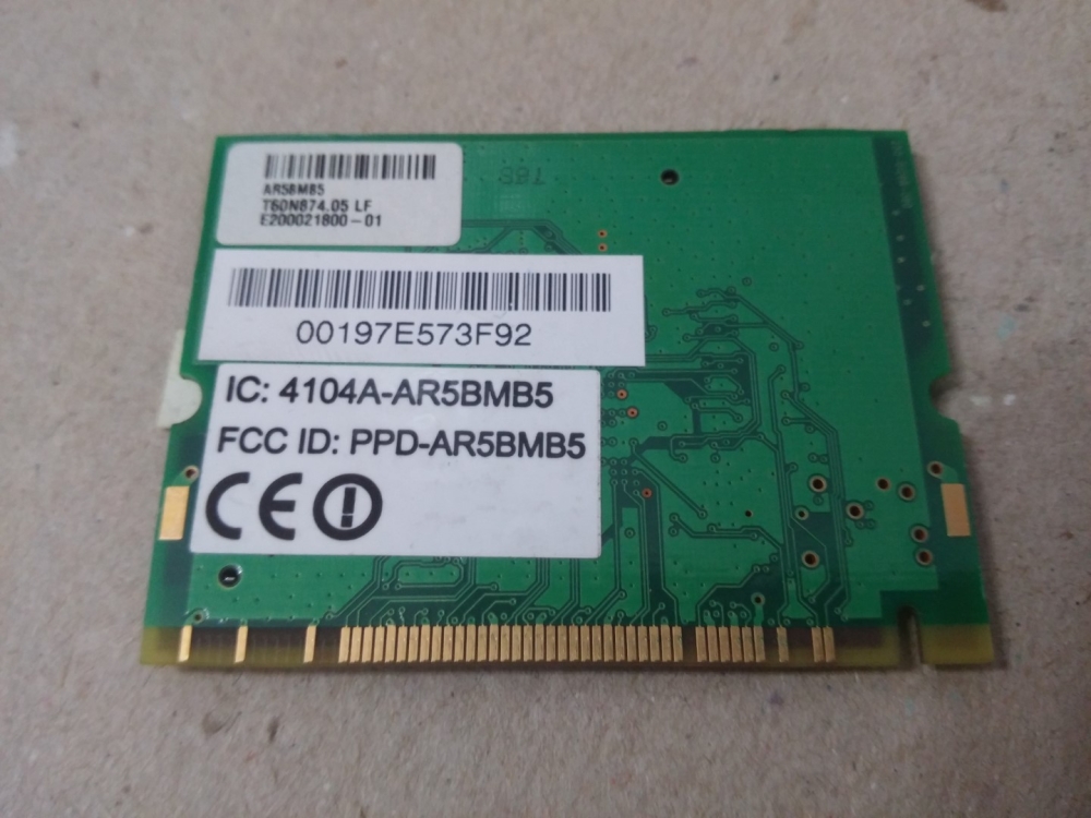 T60N874  ATHEROS AR5BMB5 MODEL WİFİ BOARD