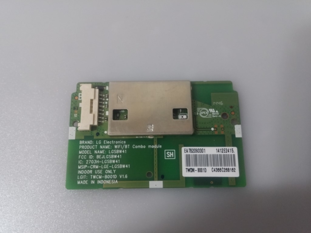 TWCM-B001D, LGSBW41 LG 42LB652V-ZA MODEL LED TV 42" WİFİ BOARD 