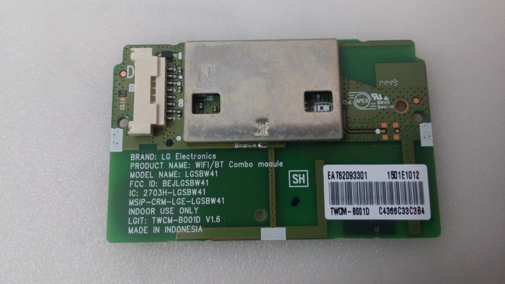 TWCM-B001D,LGSBW41  LG 32LB652V MODEL LED TV 32" WİFİ BOARD 