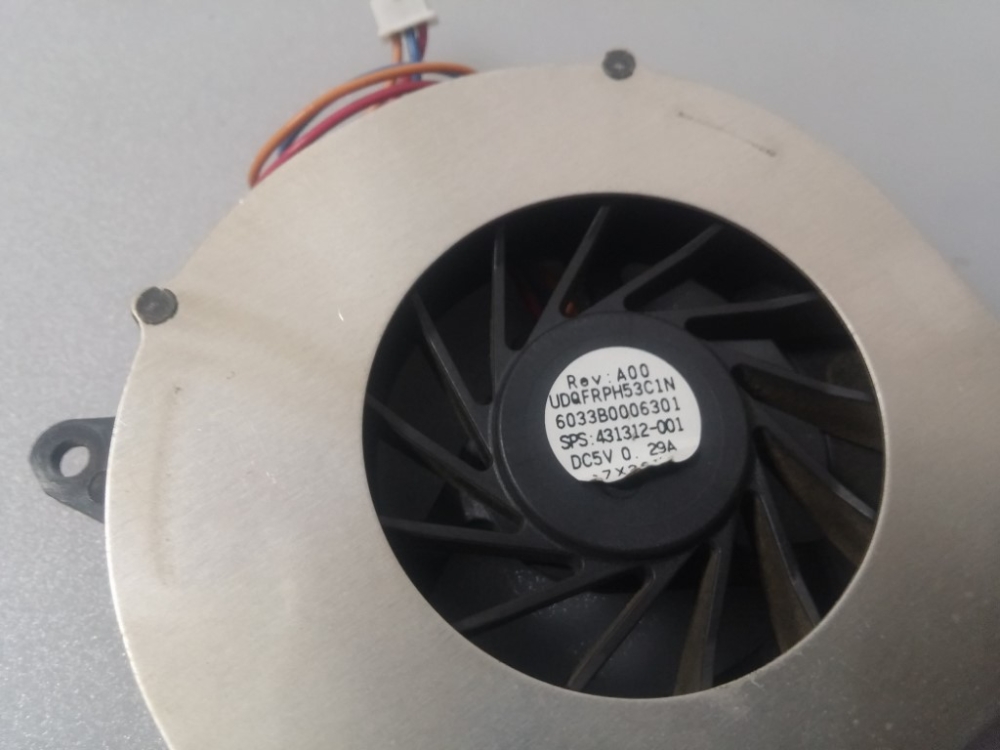 UDQFRPH53C1N, 6033B0006301 HP COMPAQ NX6720S MODEL NOTEBOOK CPU FAN 