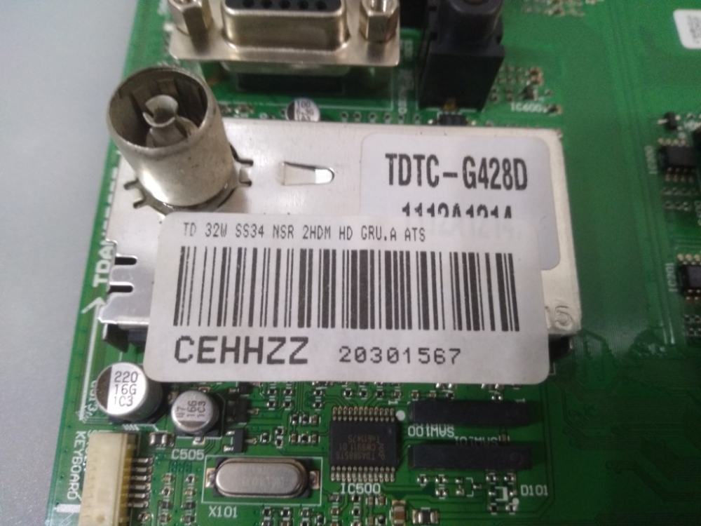 YTD190R-7, CEHHZZ, TD 32W SS34 NSR GRUNDİG G32-LCH-0B MODEL LCD TV 32" ANAKART