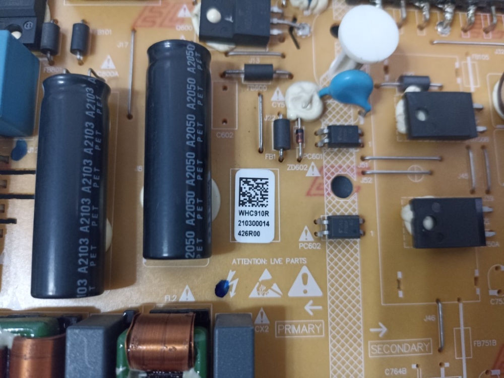 AP-P180AM, WHC910R 210300014 426R00 GRUNDİG 49 GFU 8960 B MODEL LED TV 49" POWER BOARD