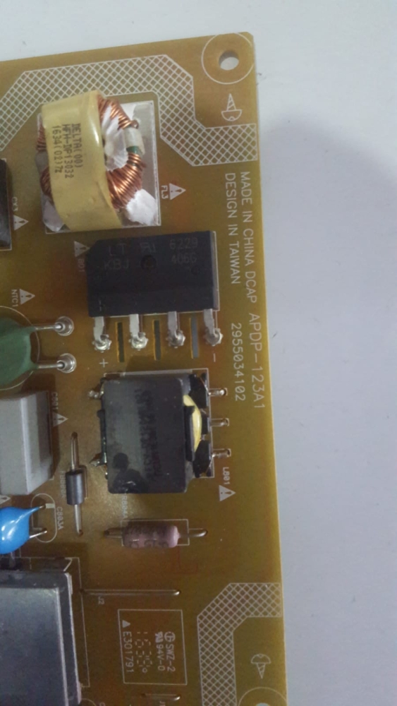 APDP-123A1, ZQR910R, 2955034102 GRUNDİG 49 VLE 5537 BG MODEL LED TV 49" POWER BOARD 