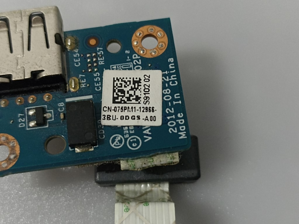 CN-075PM1-12966-3BU DELL İNSPİRON 15-3521 MODEL NOTEBOOK USB PORT KART