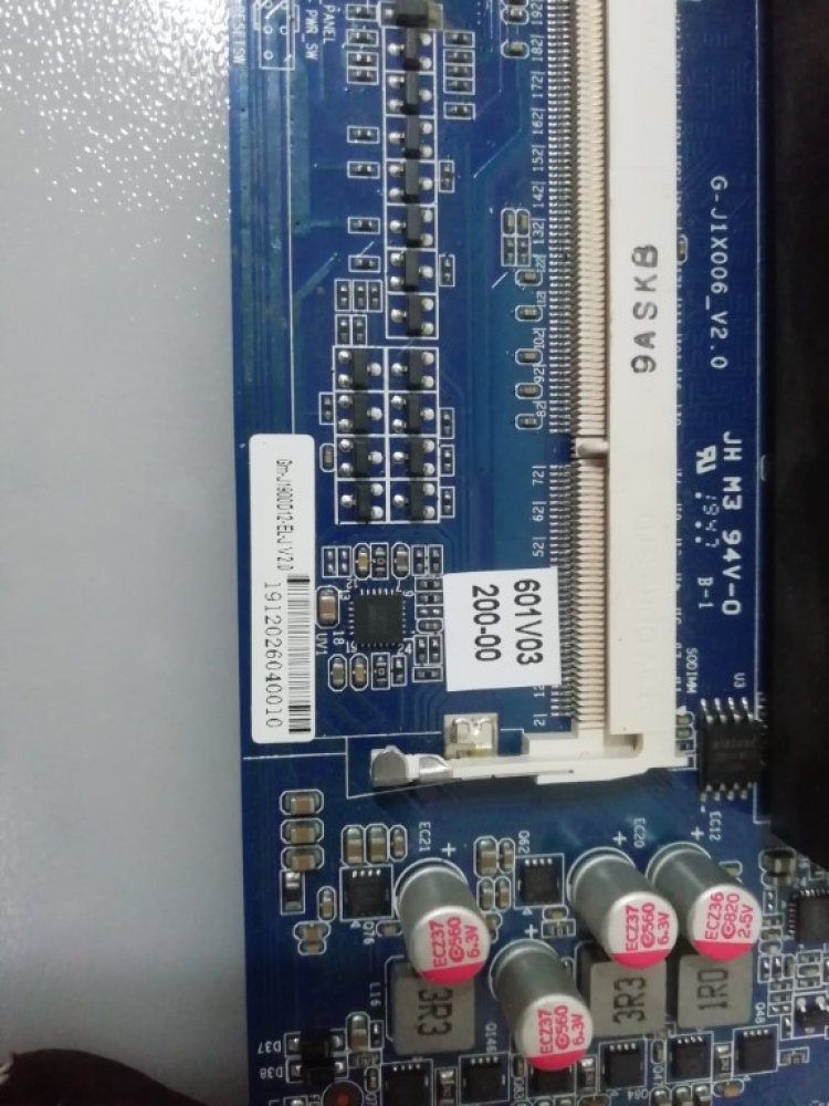 G-J1X006_V2.0, GM-J1900D12-EL-J V2.0 EXA LEON-14128 MODEL ALL İN ONE PC POS ANAKART MAINBOARD